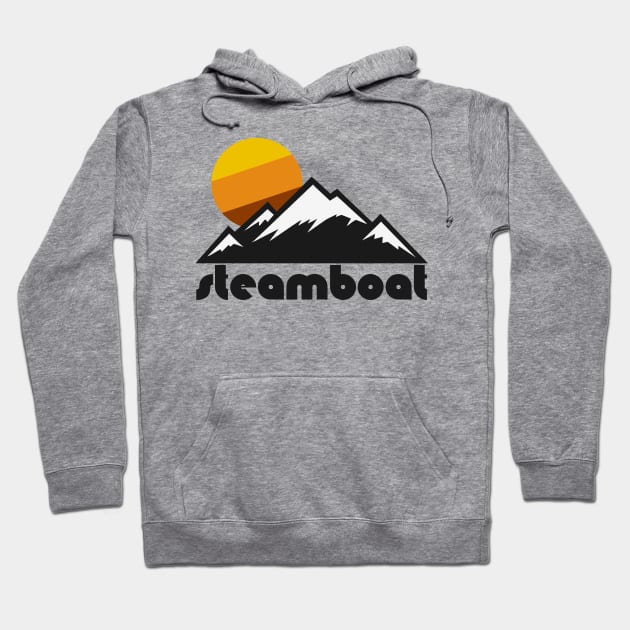 Retro Steamboat Springs ))(( Tourist Souvenir Travel Design Hoodie by darklordpug